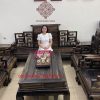 Bộ Sơn Thủy gỗ mun Lào đoản dài 2m3, chân 14