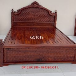Giường Tây Ban Nha gỗ hương dài 2m rộng 1m80