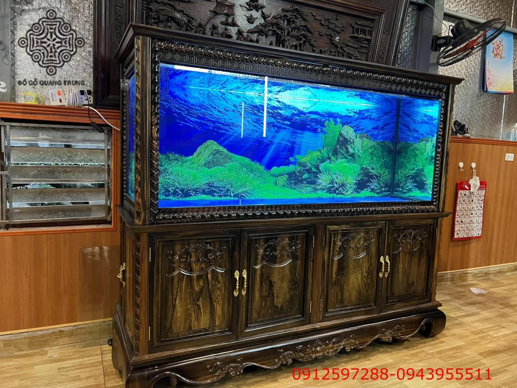 bể cá gỗ mun