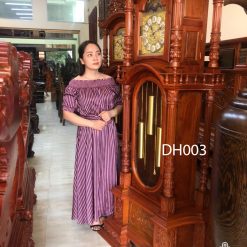 Đồng hồ tứ trụ dáng Pháp gỗ gõ đỏ cao 2m40 mã DH003
