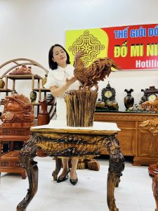 Tượng nhất kê gỗ bách xanh