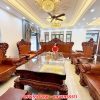 Bàn giao Bộ Bàn Ghế Louis Hoàng Gia Tân Cổ Điển Gỗ Gõ Đỏ